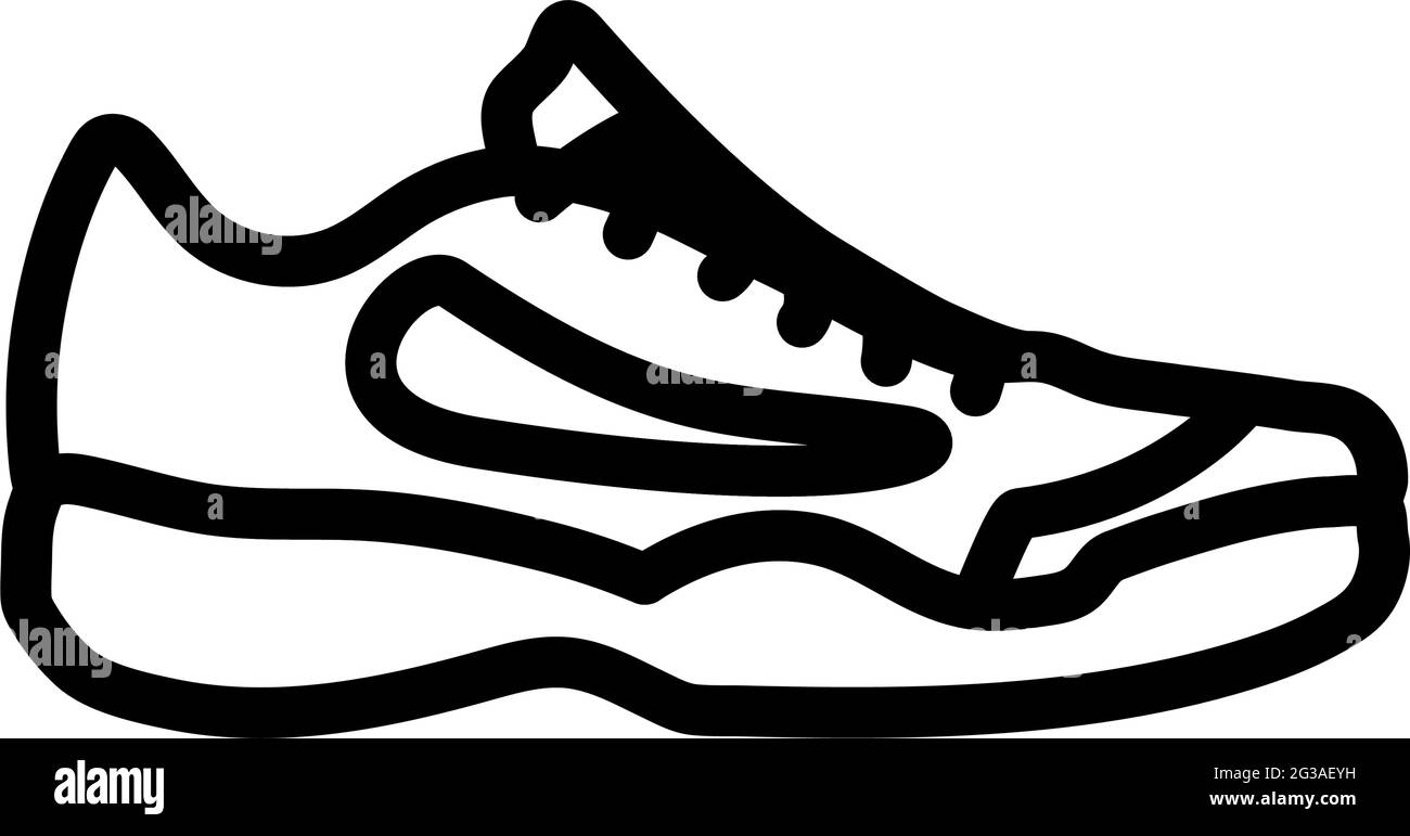 Sneaker icon Black and White Stock Photos & Images - Alamy