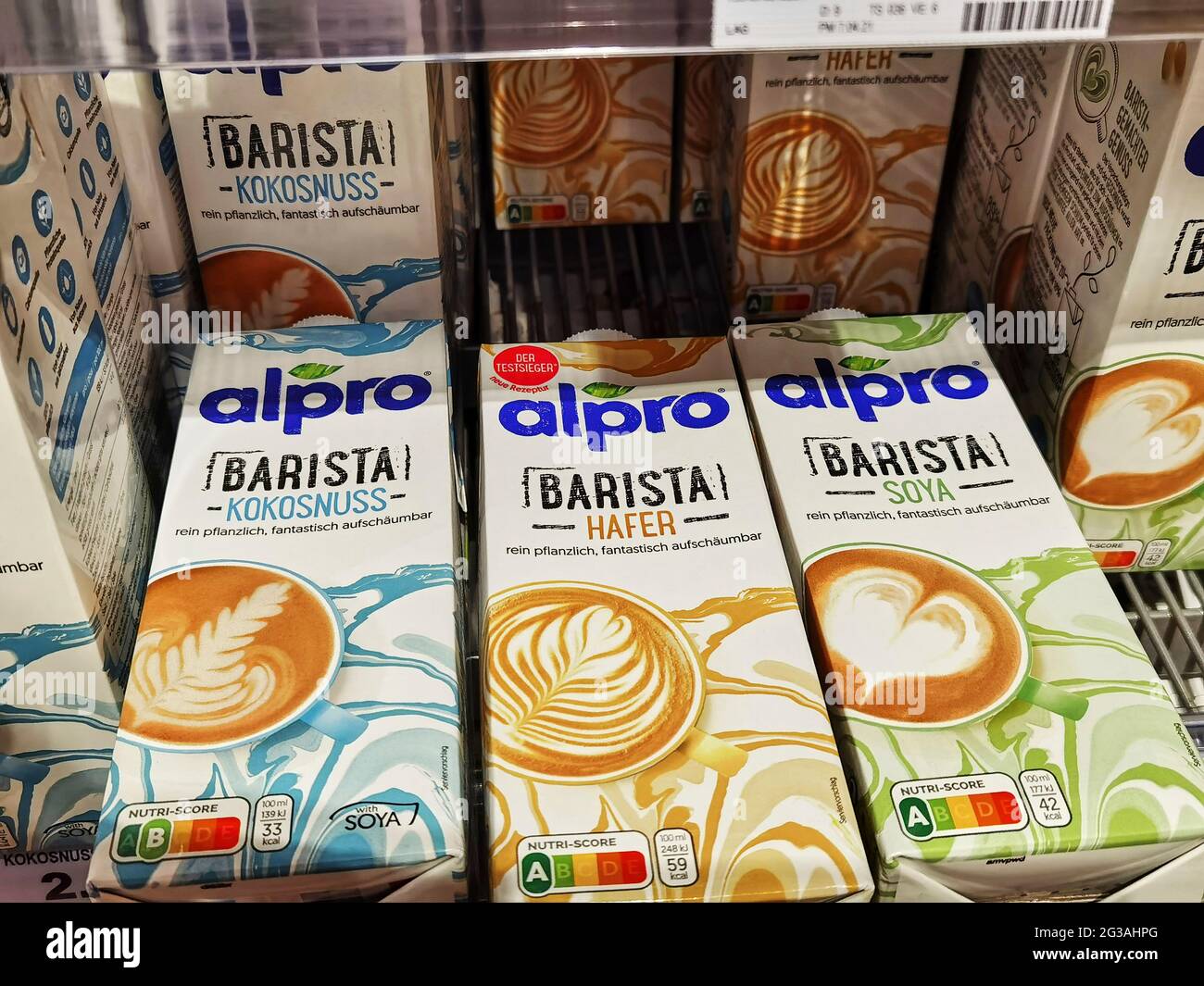 Alpro soya hi-res stock photography and images - Alamy
