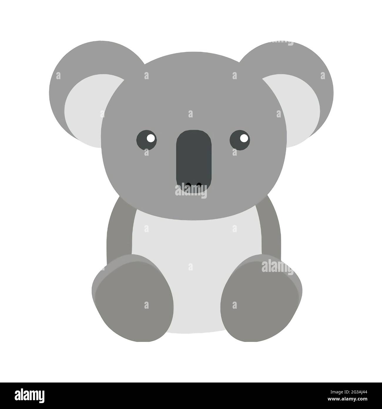 Icon of a Koala isolated on a white background Stock Photo - Alamy