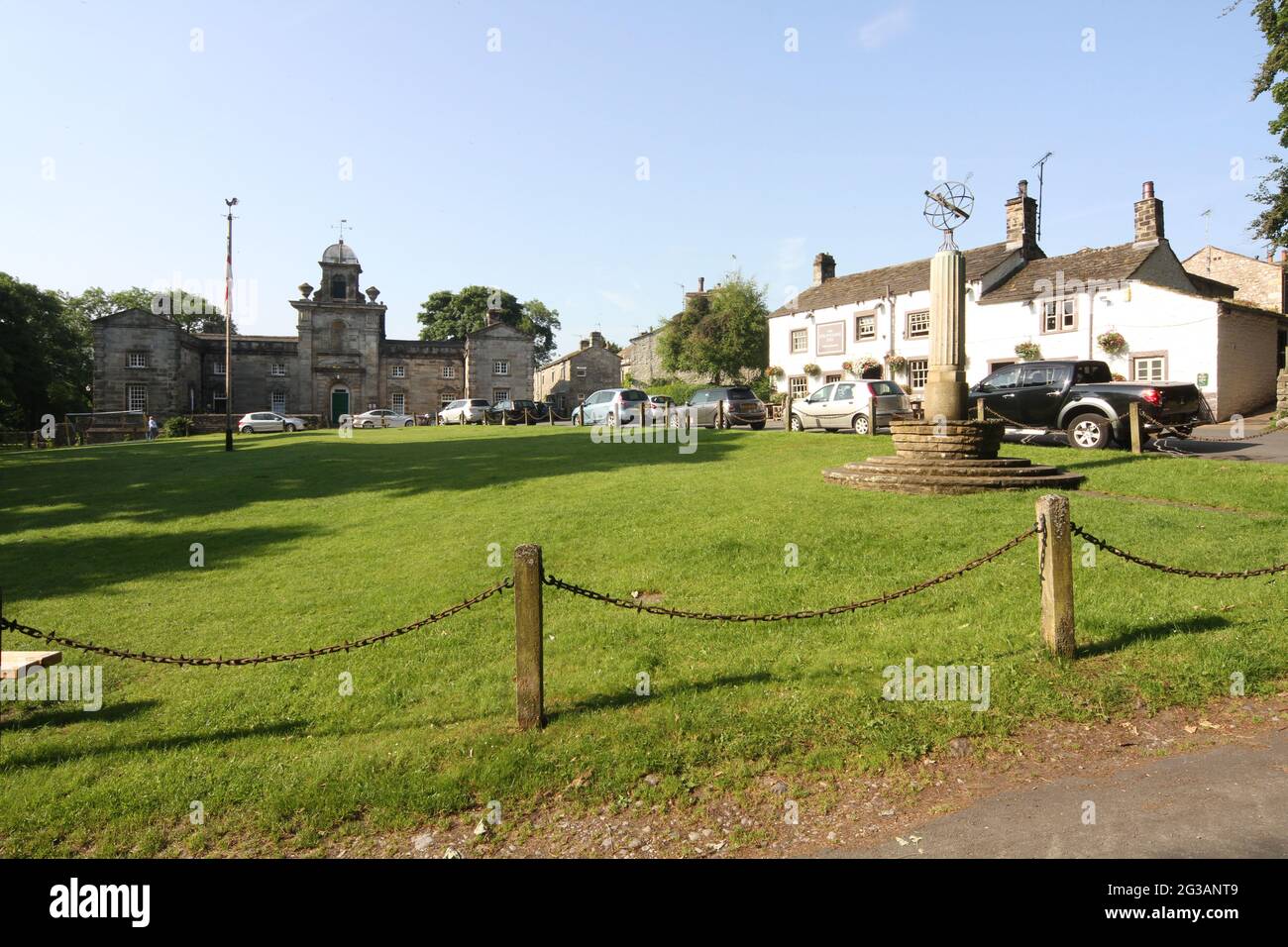 Linton, Yorkshire, England, Uk. A typical small Yorshire Village with ...