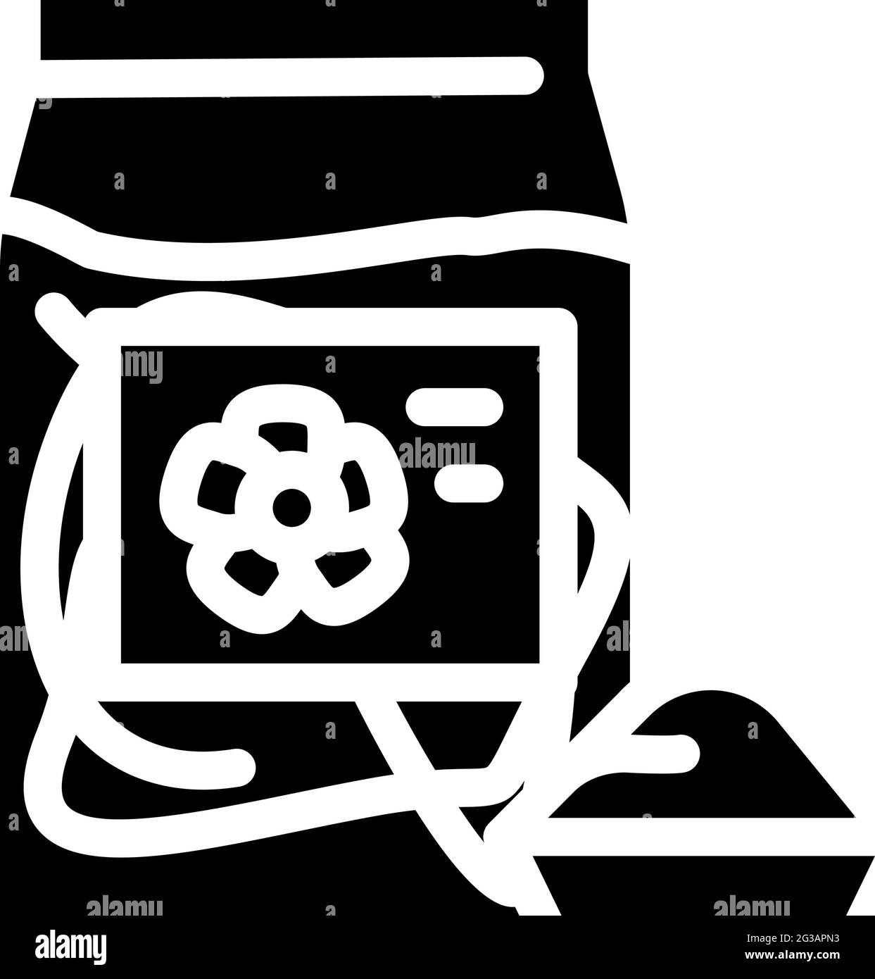 flax gluten free glyph icon vector illustration Stock Vector Image