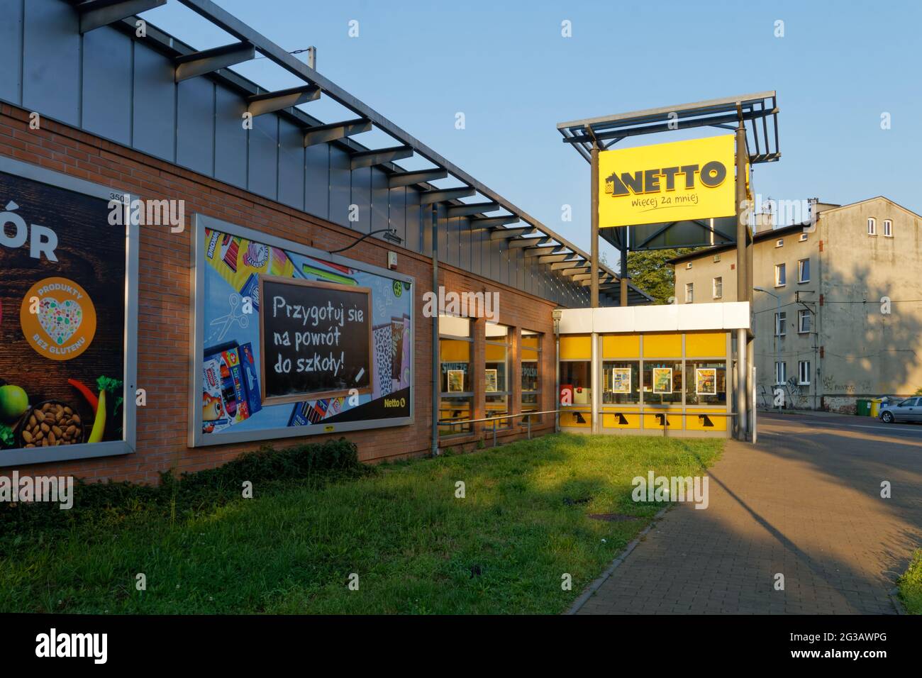 Chain grocery store Netto in Katowice Stock Photo