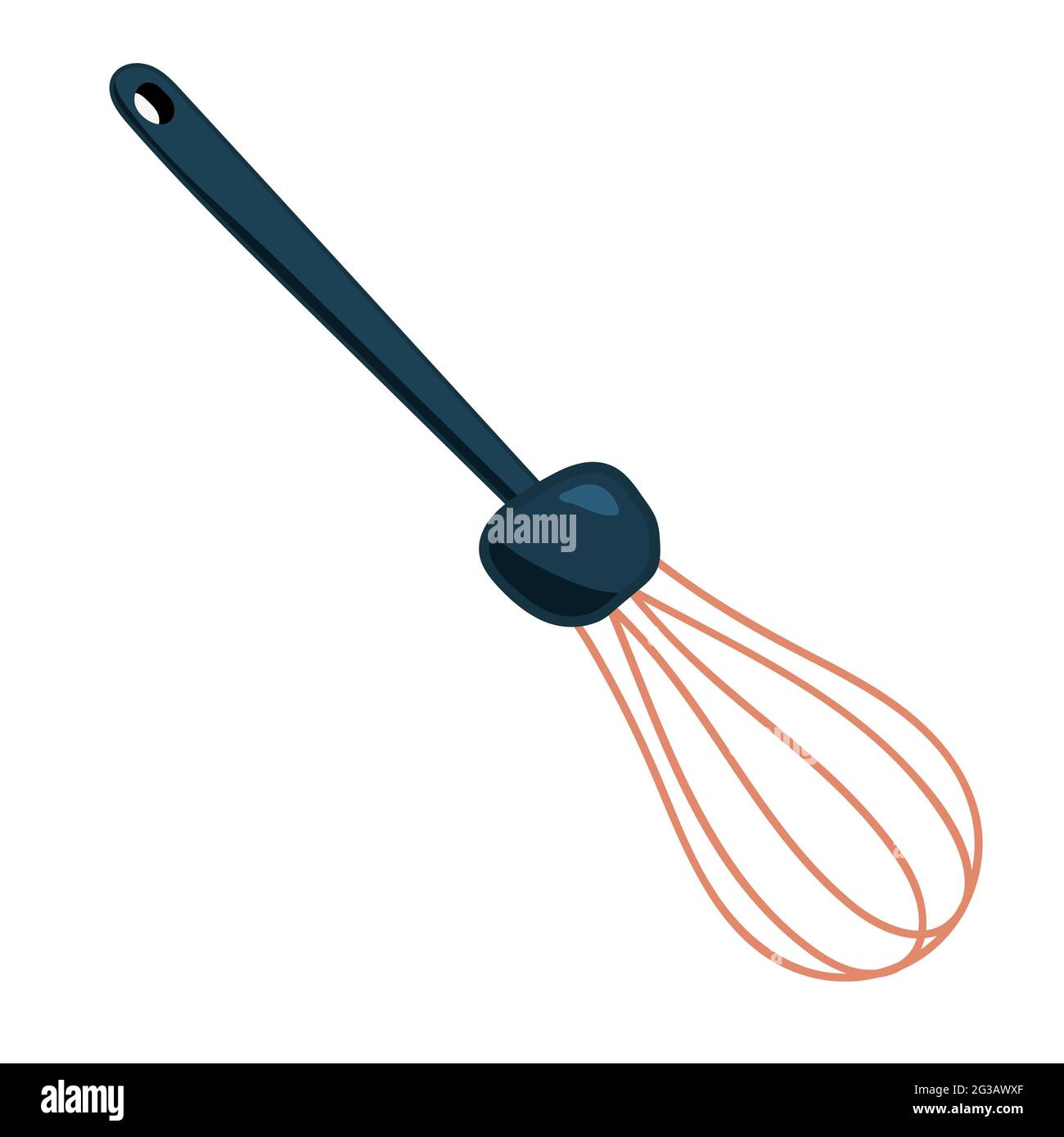 kitchen whisk. isolated vector picture, kitchen whisk. isolated vector picture Stock Vector