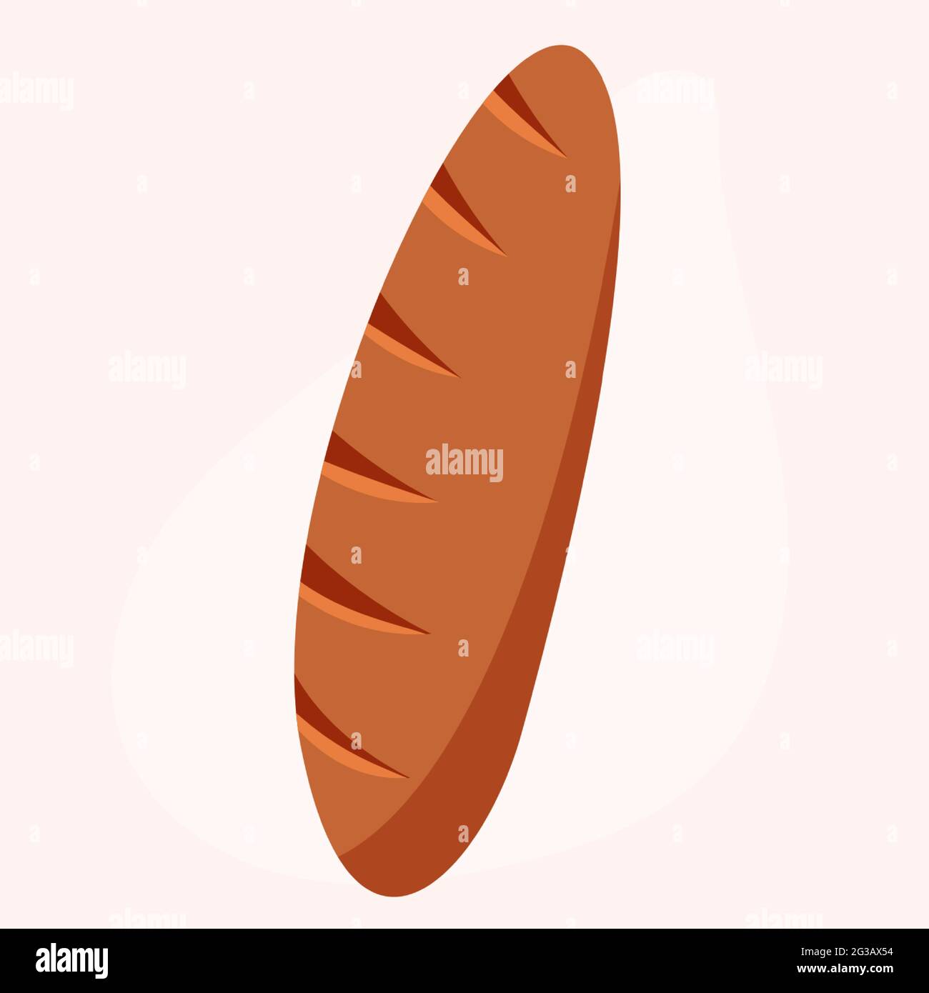 French baguette. Vector illustration Stock Vector