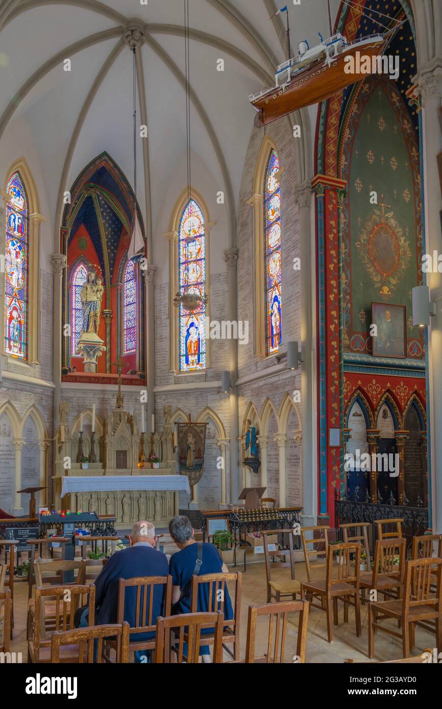 Le Havre, France - 05 31 2019: Chapel Notre-Dame des Flots Stock Photo