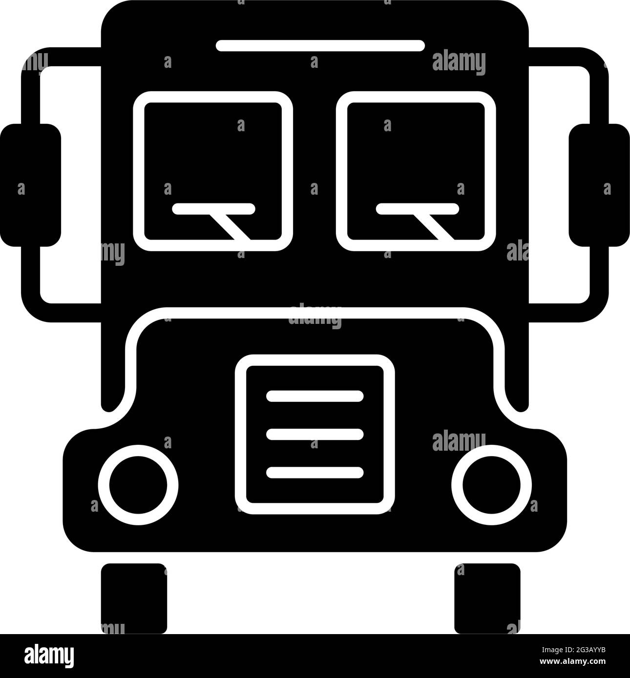 Bus clipart Black and White Stock Photos & Images - Alamy