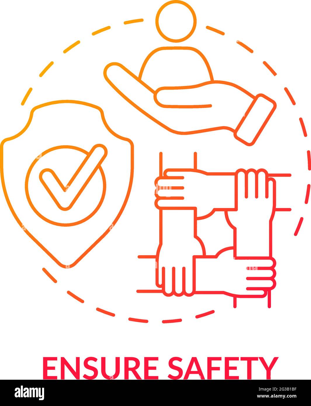 Ensure safety concept icon Stock Vector Image & Art Alamy