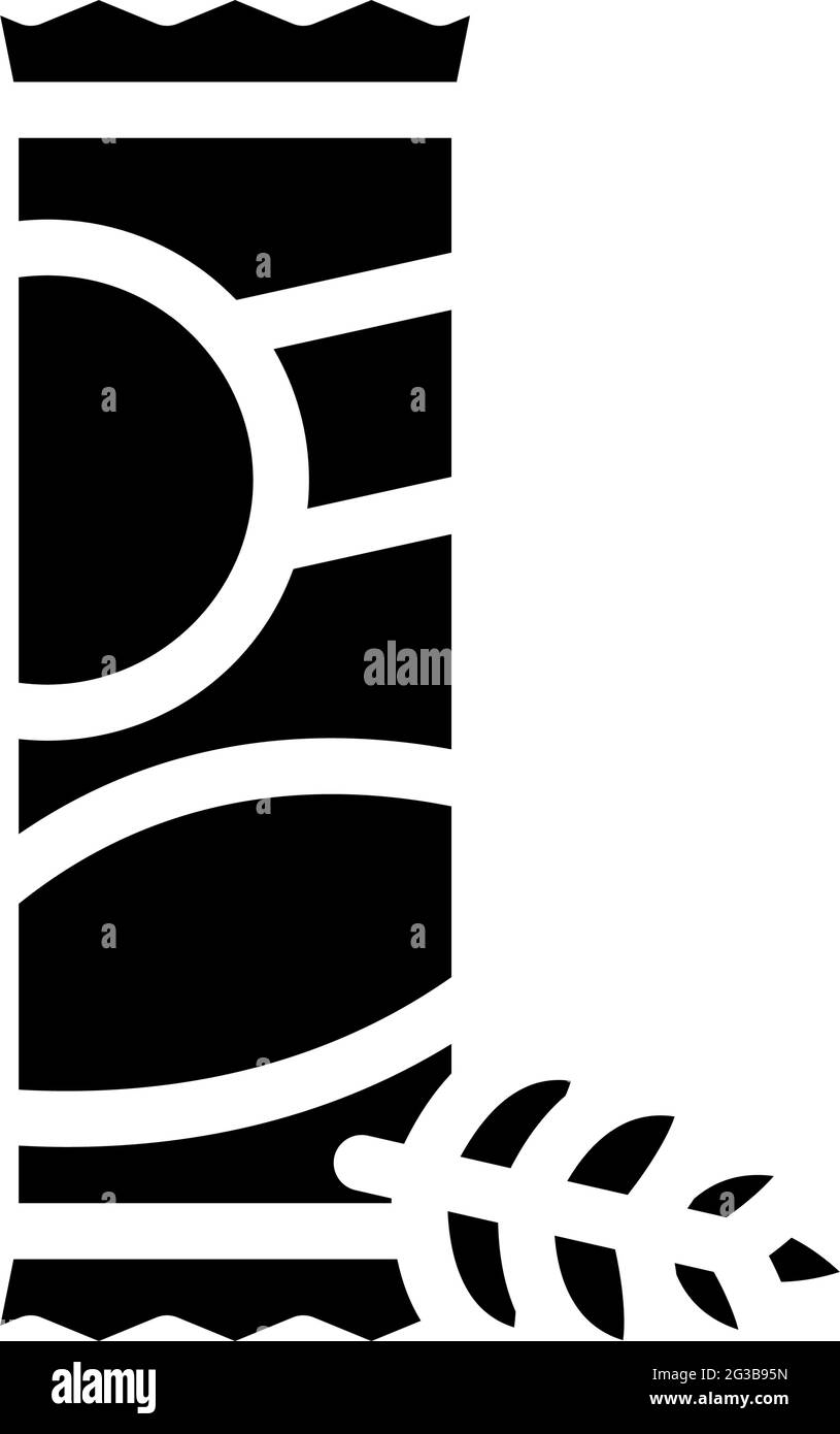 spighe pasta glyph icon vector illustration Stock Vector