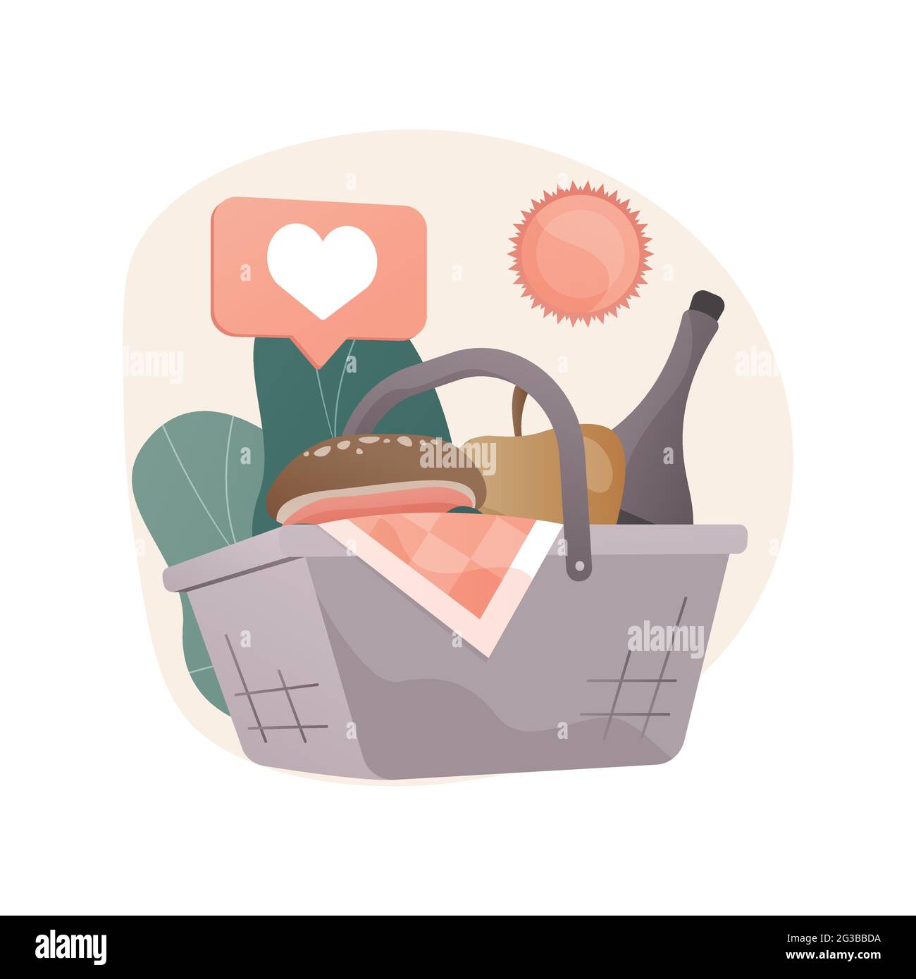 Summer picnic abstract concept vector illustration Stock Vector Image ...