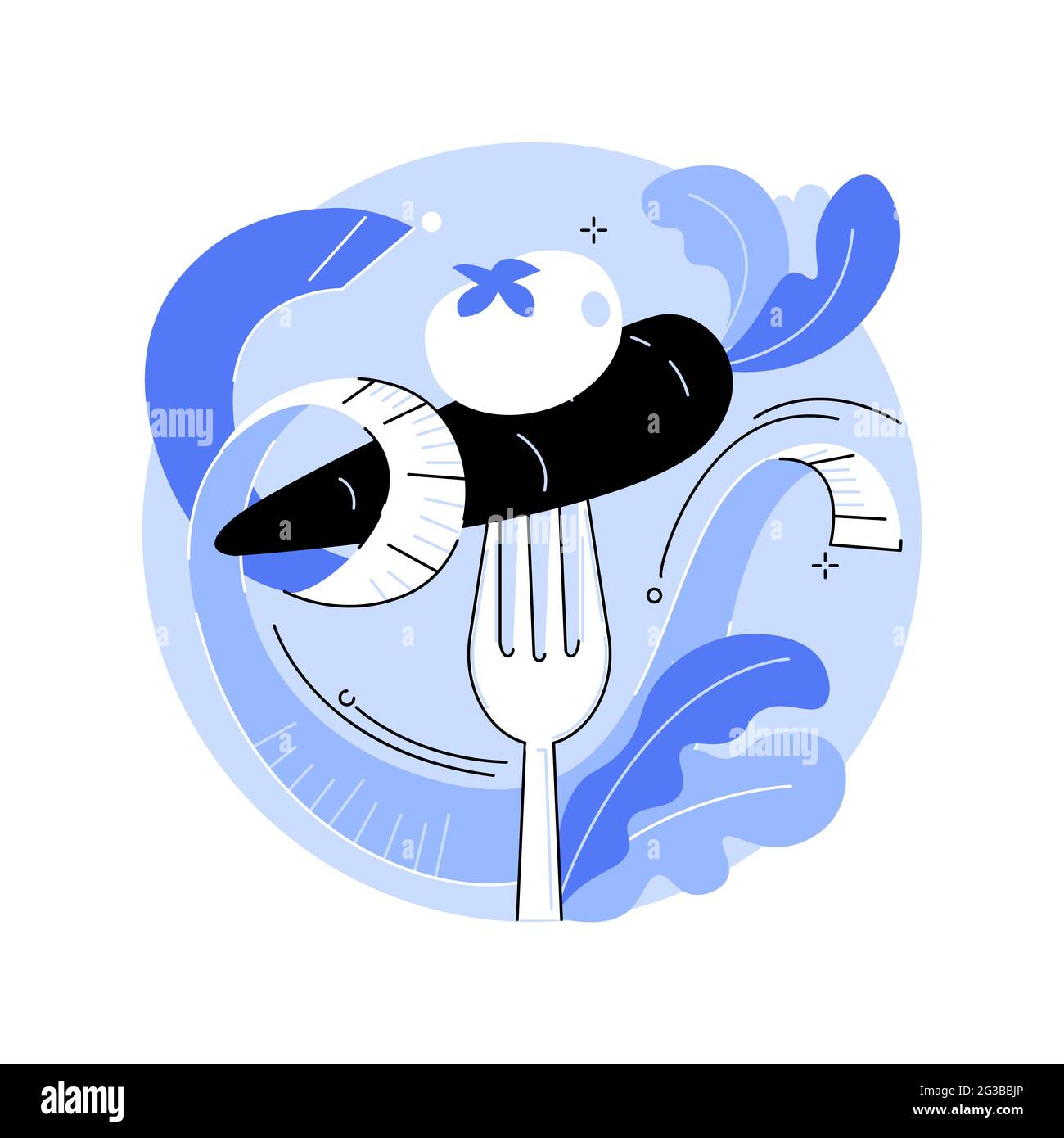 Raw food diet abstract concept vector illustration Stock Vector Image ...