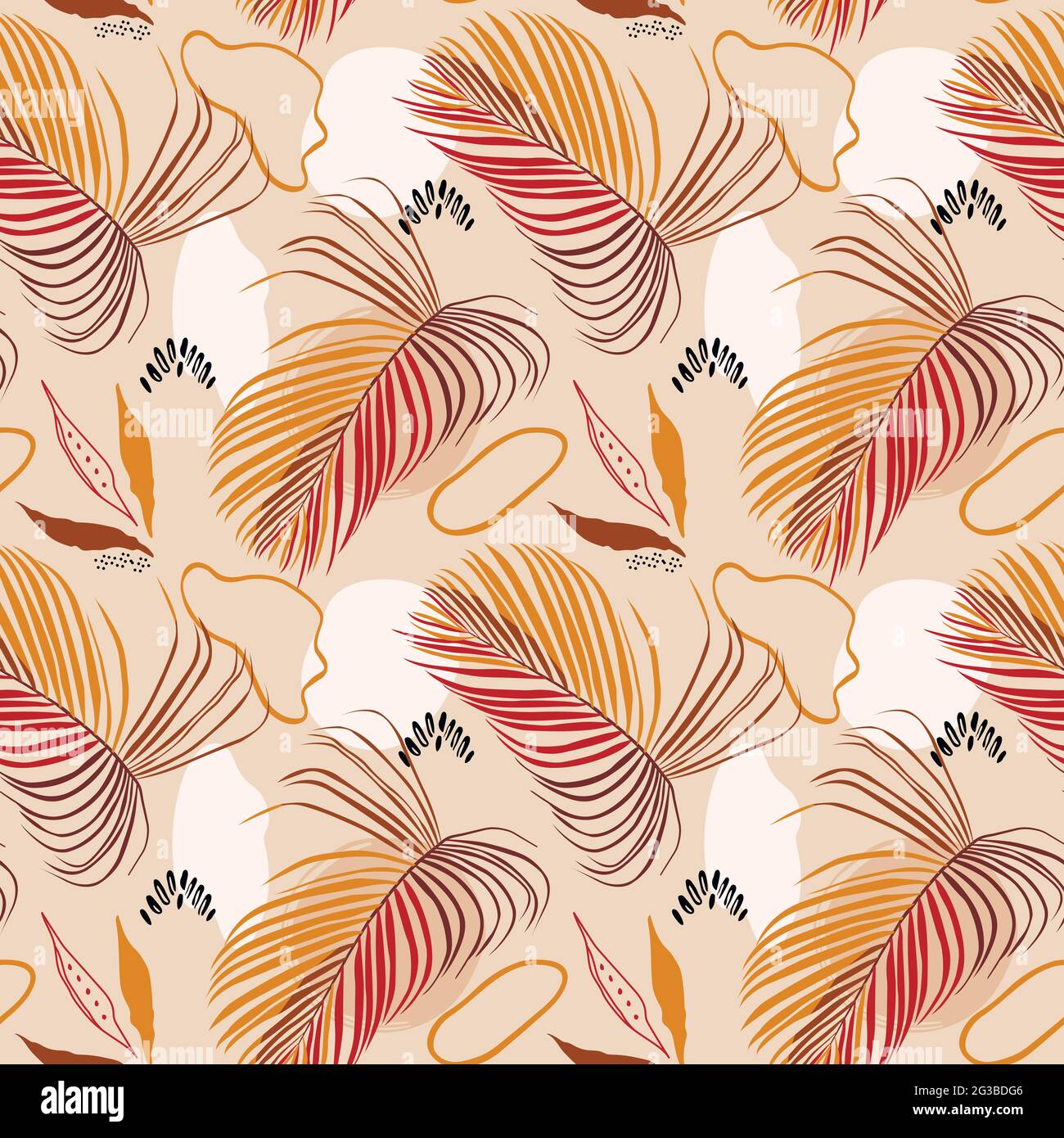 Abstract shapes background leaves Stock Vector Images - Alamy