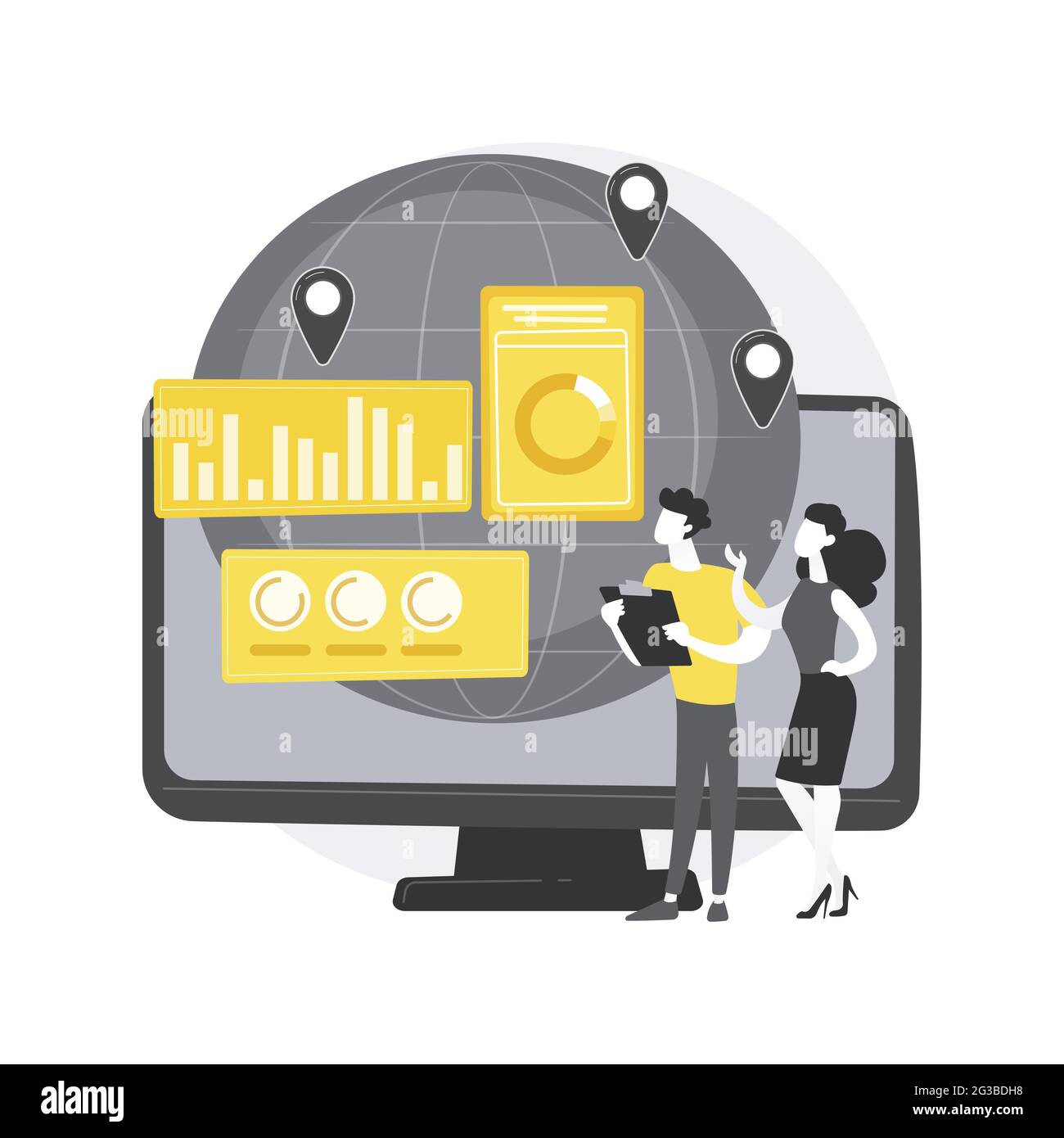 Customer support abstract concept vector illustration Stock Vector ...
