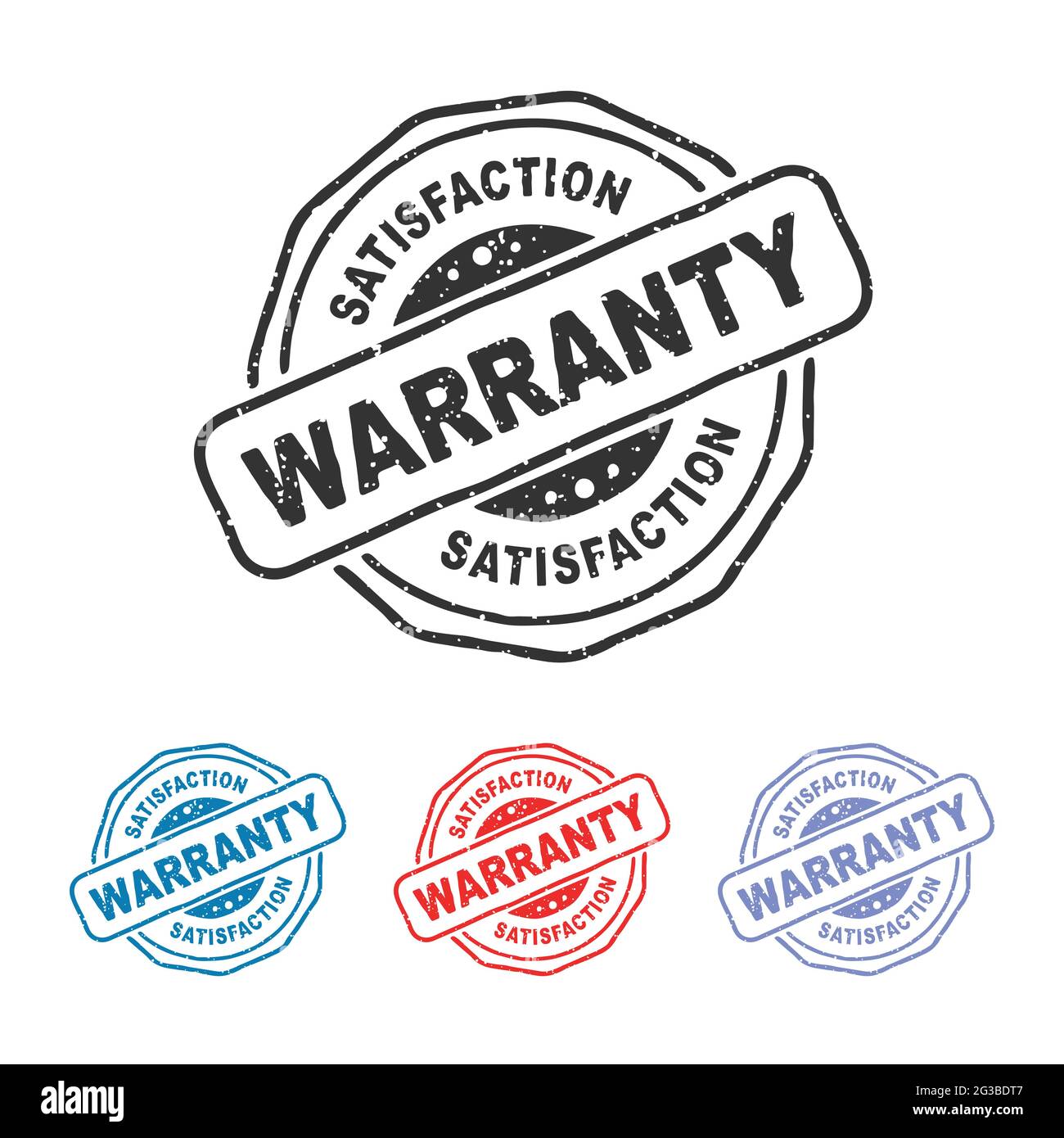 Warranty Rubber Stamp. Warranty Stamp Seal, Warranty Vintage Rubber
