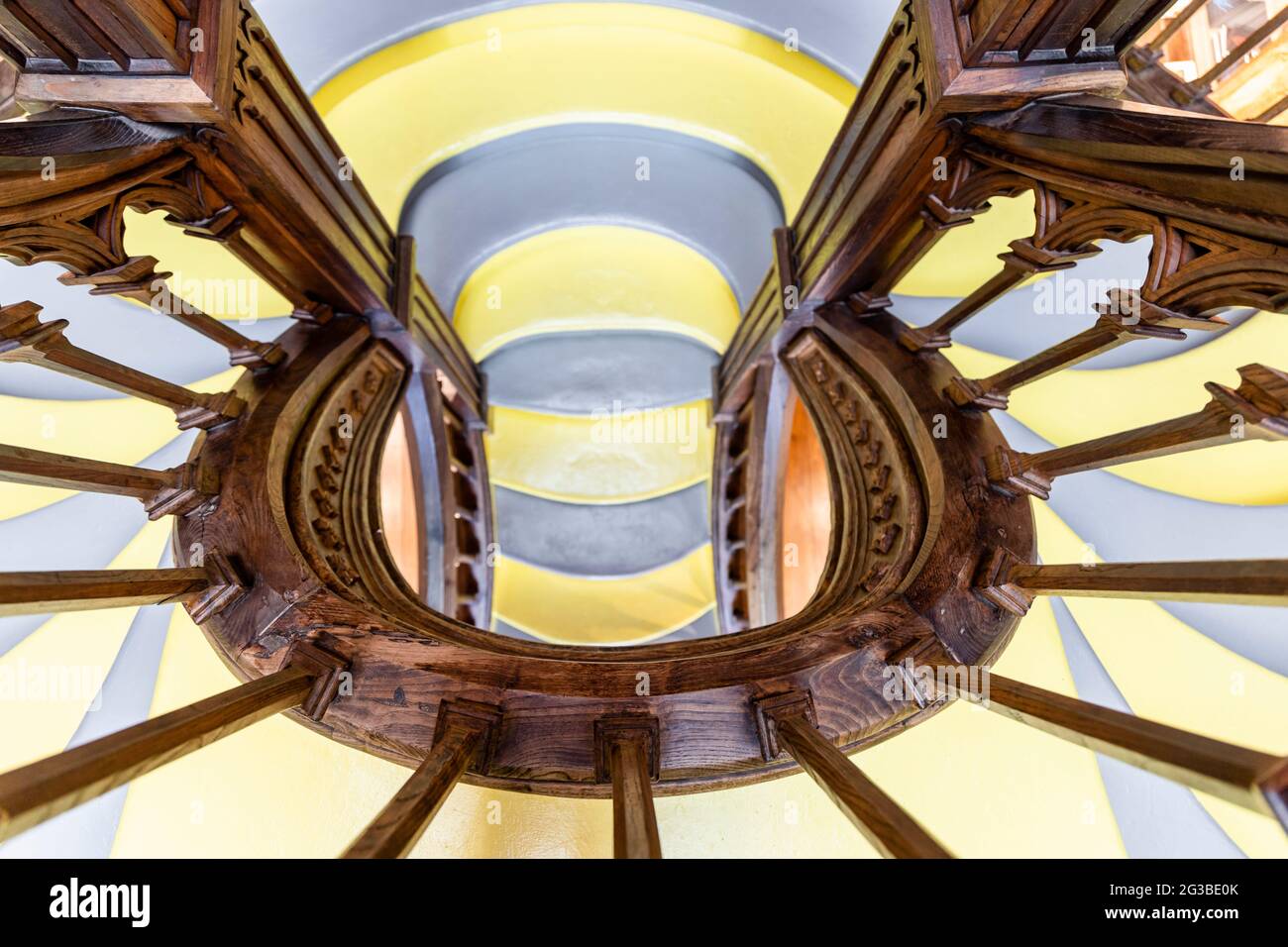 Porto, Portugal - May 6, 2021: Interior of amazing Lello Bookstore Stock Photo