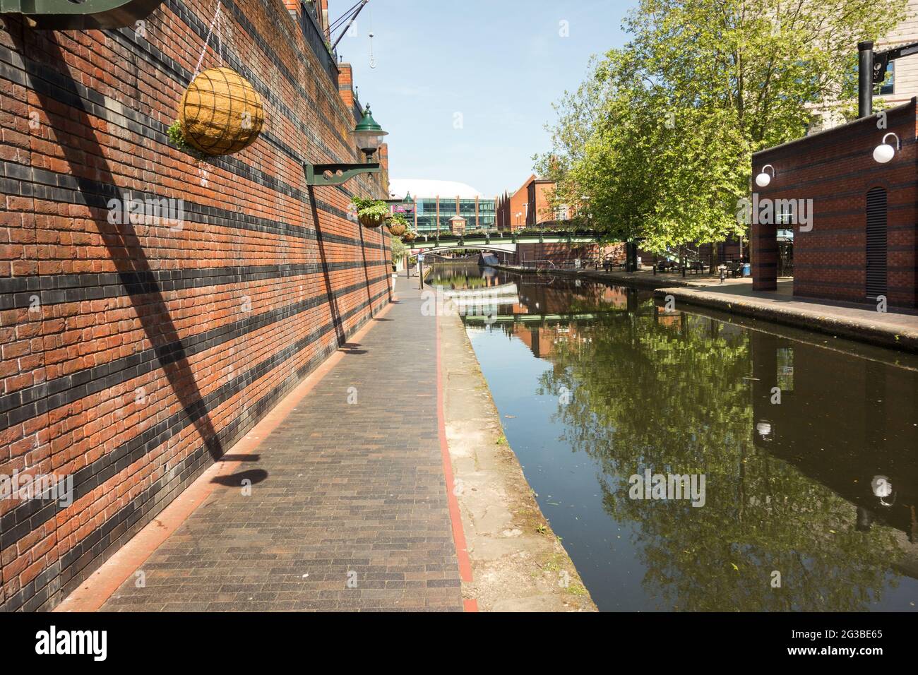 Brindley Place next to the canal in the centre of Birmingham UK Stock Photo