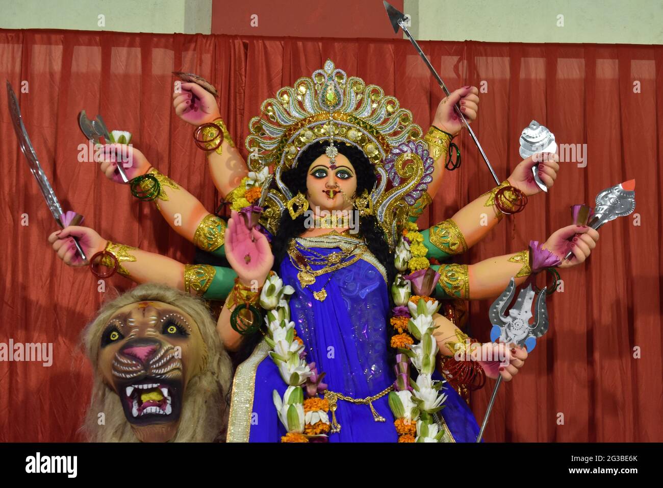 Bengali Durga Pooja at Navratri festival Stock Photo - Alamy