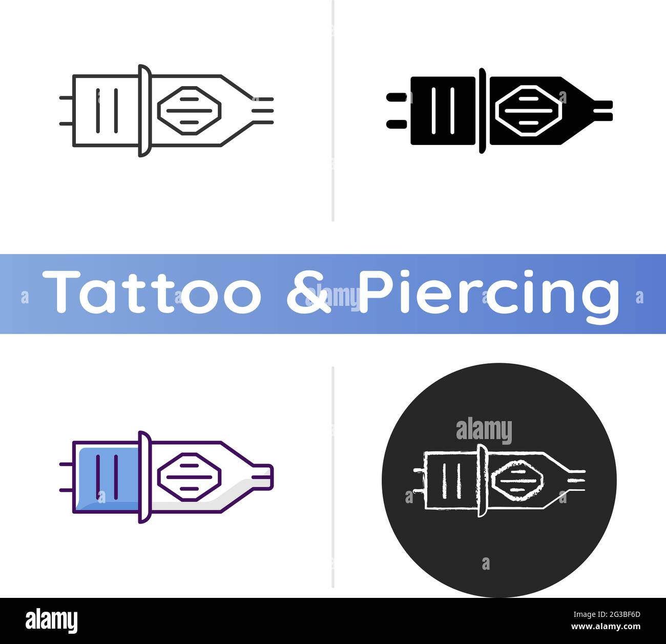 Tattoo cartridge icon Stock Vector