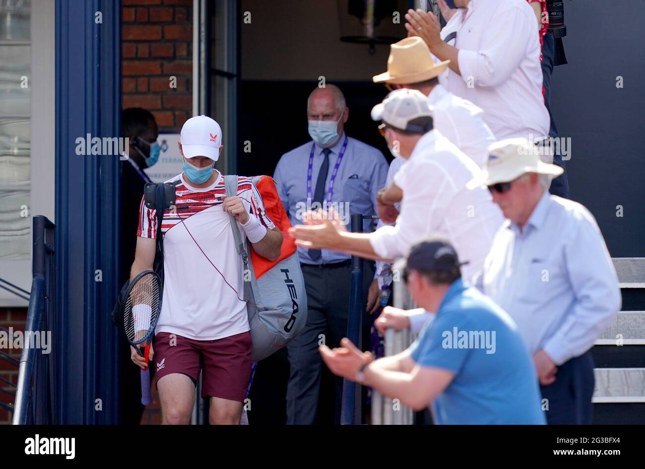 Andy Murray before his match against Benoit Paire during day two of the cinch Championships at The Queen's Club, London. Picture date: Tuesday June 15, 2021. Stock Photo