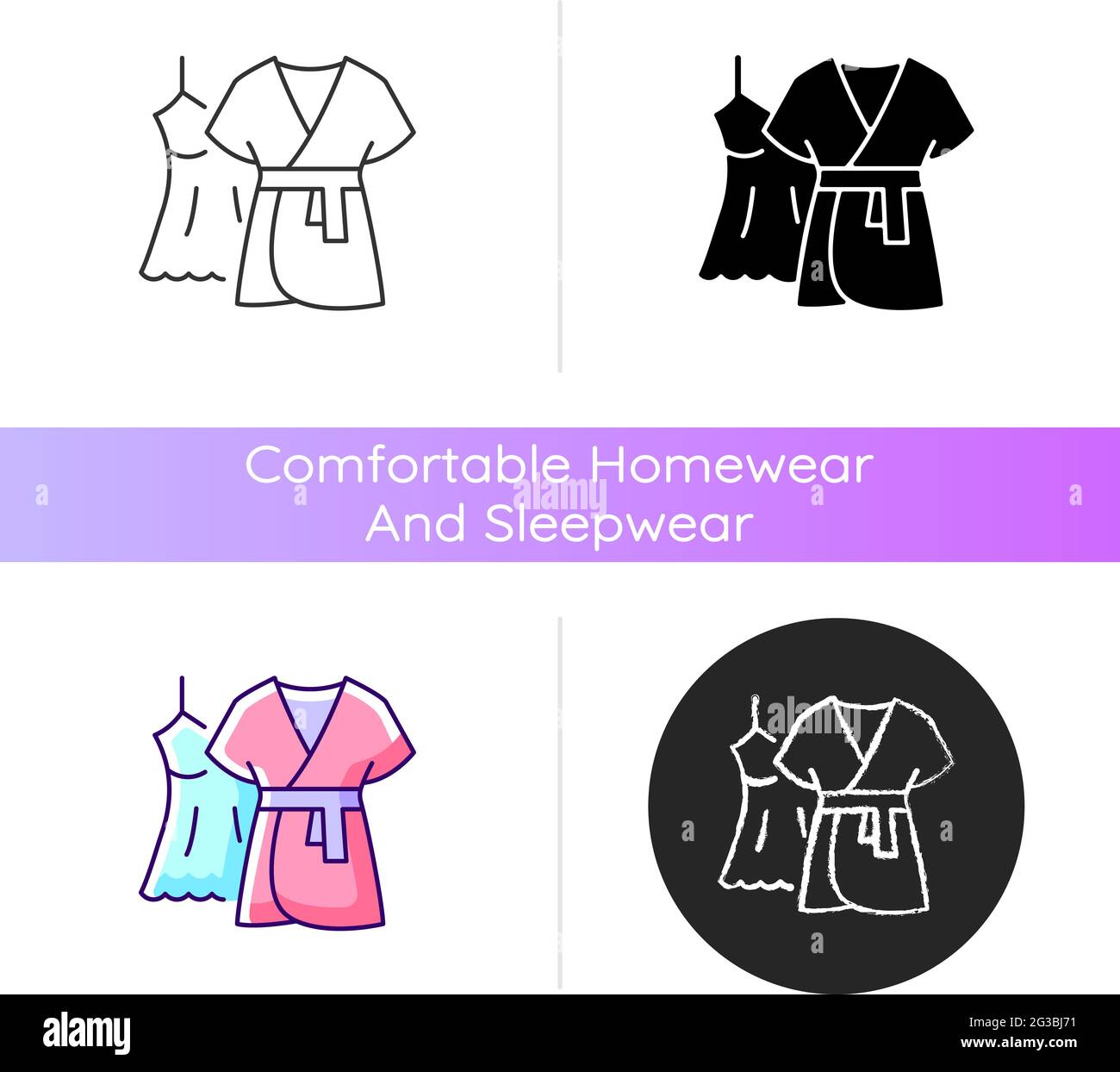 Mini gown with robe icon Stock Vector