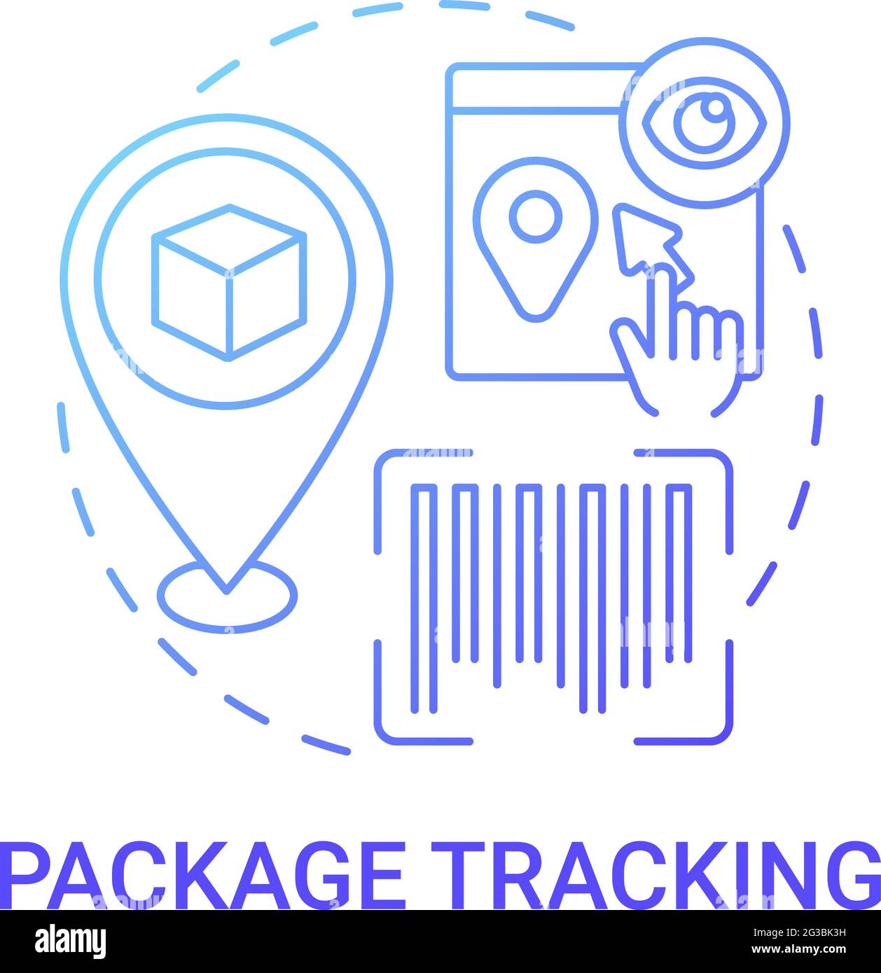Package tracking concept icon Stock Vector Image & Art Alamy
