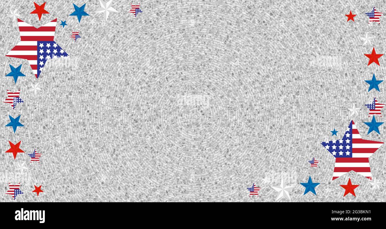 Digitally generated image of frame of multiple stars making a frame ...
