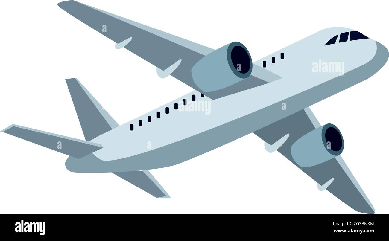 airplane flying travel Stock Vector