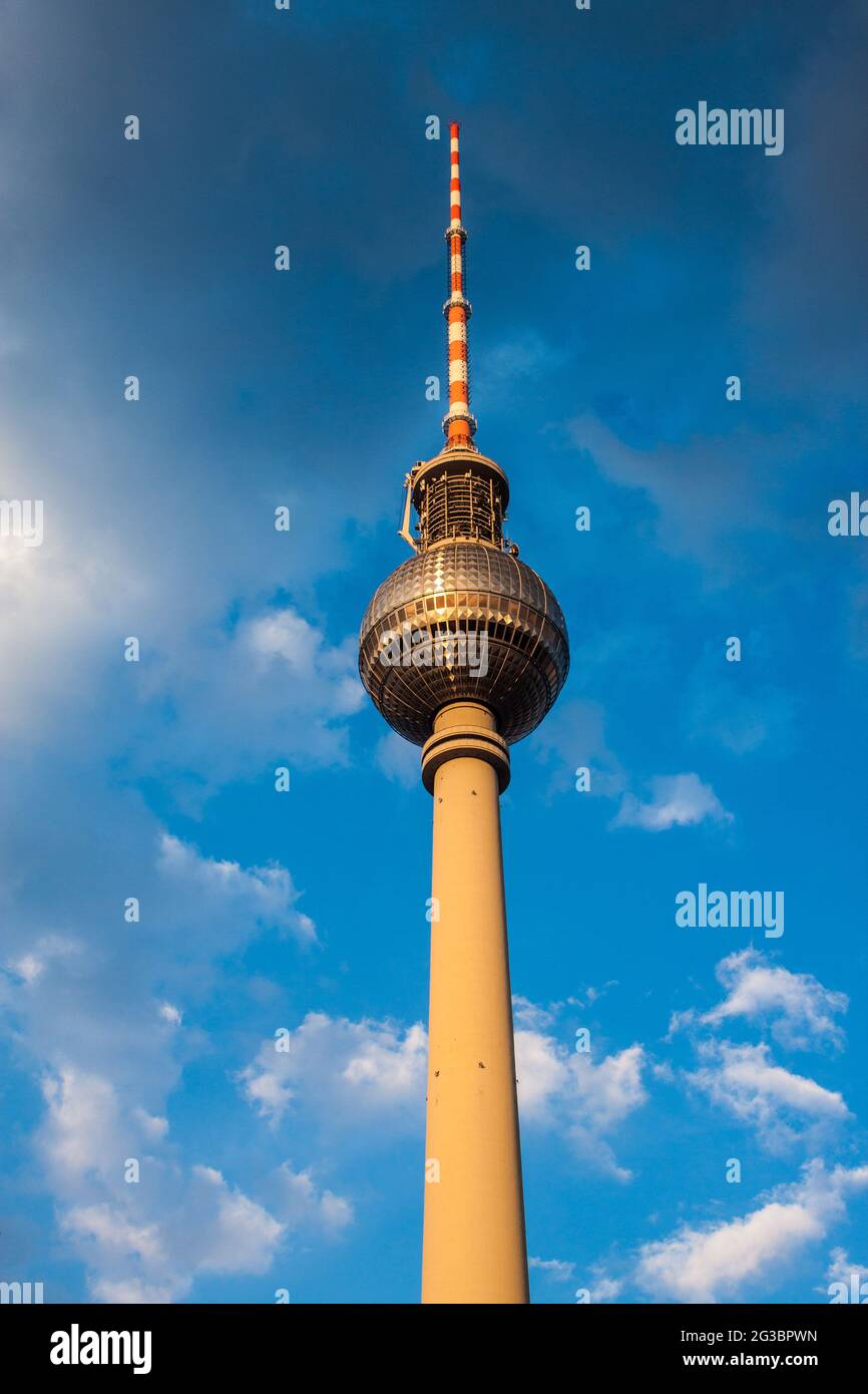 Television Tower  (Fernsehturm), Berlin, Germany Stock Photo
