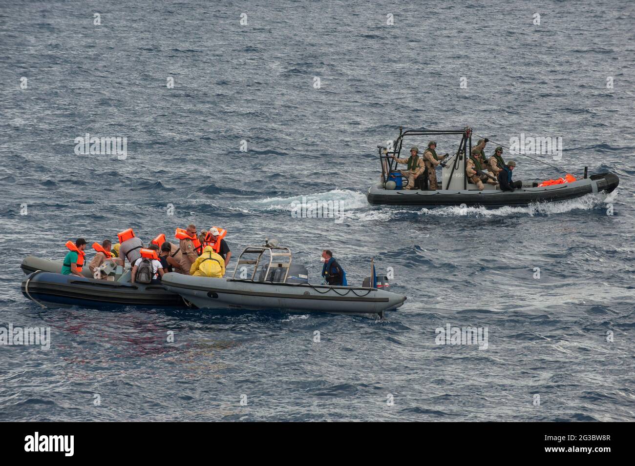 Patrol on board of the Belgian vessel Godetia, currently deployed in the Frontex-coordinated operation TRITON in Italy. ©Andrea Sabbadini Stock Photo