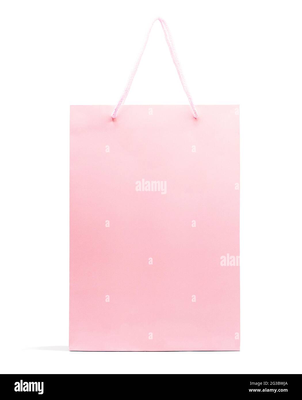 Pink paper bag isolated on white background with clipping path,shopping ...