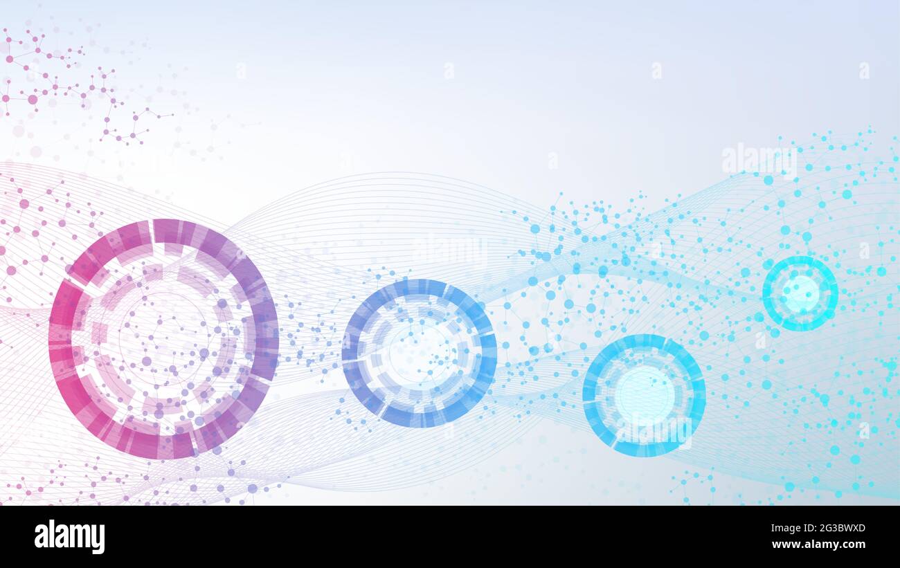 Big Data Visualization Background. Modern futuristic virtual abstract ...