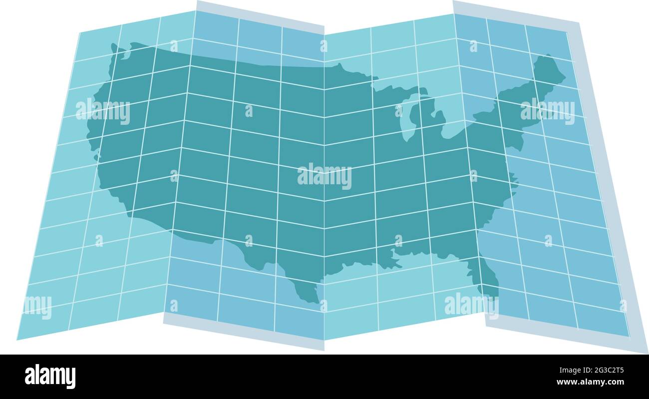 usa paper map Stock Vector Image - Usa Paper Map 2G3C2T5