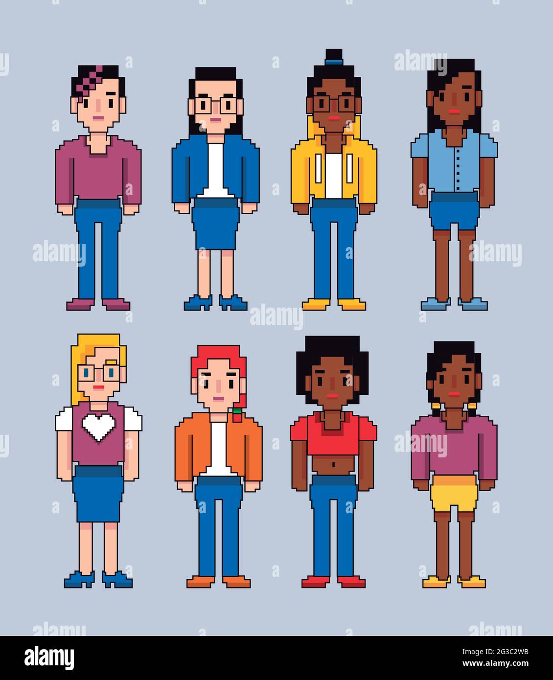 video game girls avatars Stock Vector Image & Art - Alamy