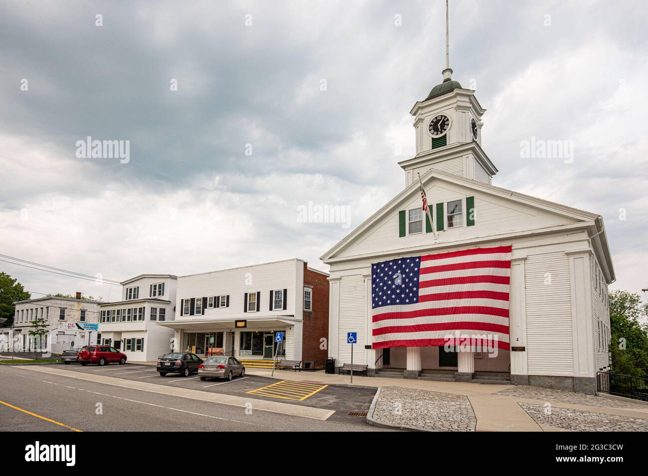Town hall with flag hires stock photography and images Alamy
