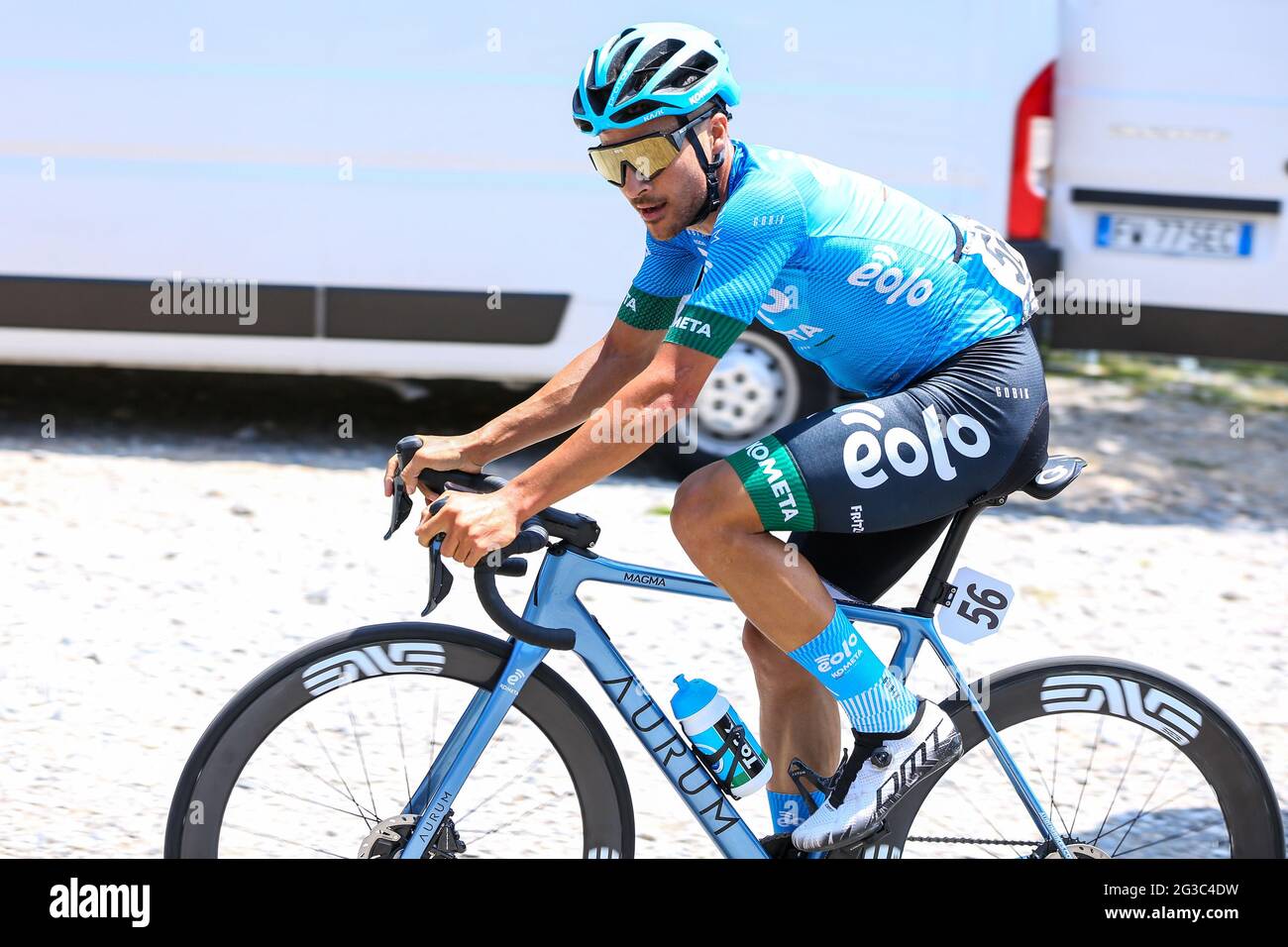 Aviano, Italia. 15th June, 2021. Diego Pablo SEVILLA EOLO-KOMETA CYCLING  TEAM durante Adriatica Ionica Race - Trieste-Aviano, Ciclismo su Strada in  Aviano, Italia, 15 giugno 2021 Credit: Independent Photo Agency/Alamy Live  News