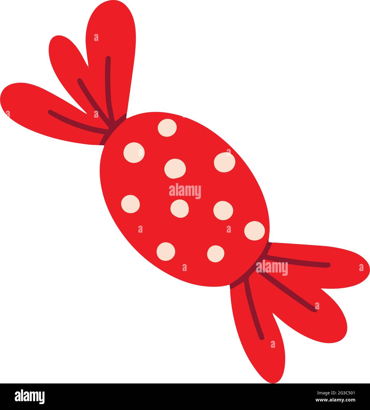 Candy in a red wrapper Stock Vector Image & Art - Alamy