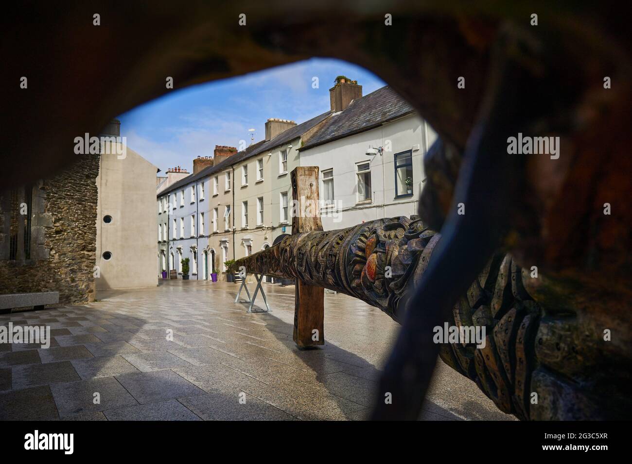 WATERFORD IRELAND MAY 212021 Viking triangle in the city of