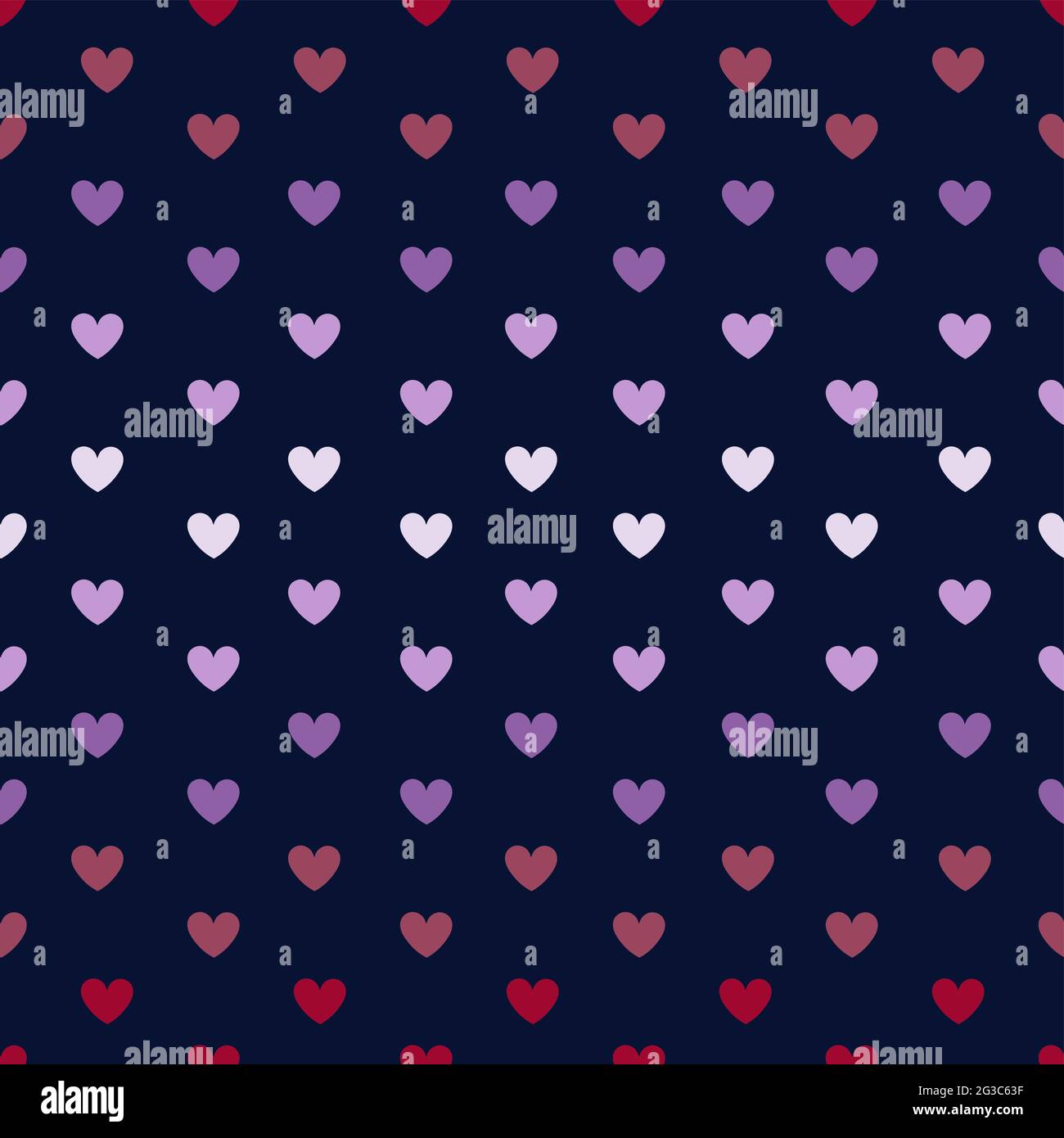 seamless pattern with big hearts and gradient, seamless pattern with big hearts and gradient Stock Vector