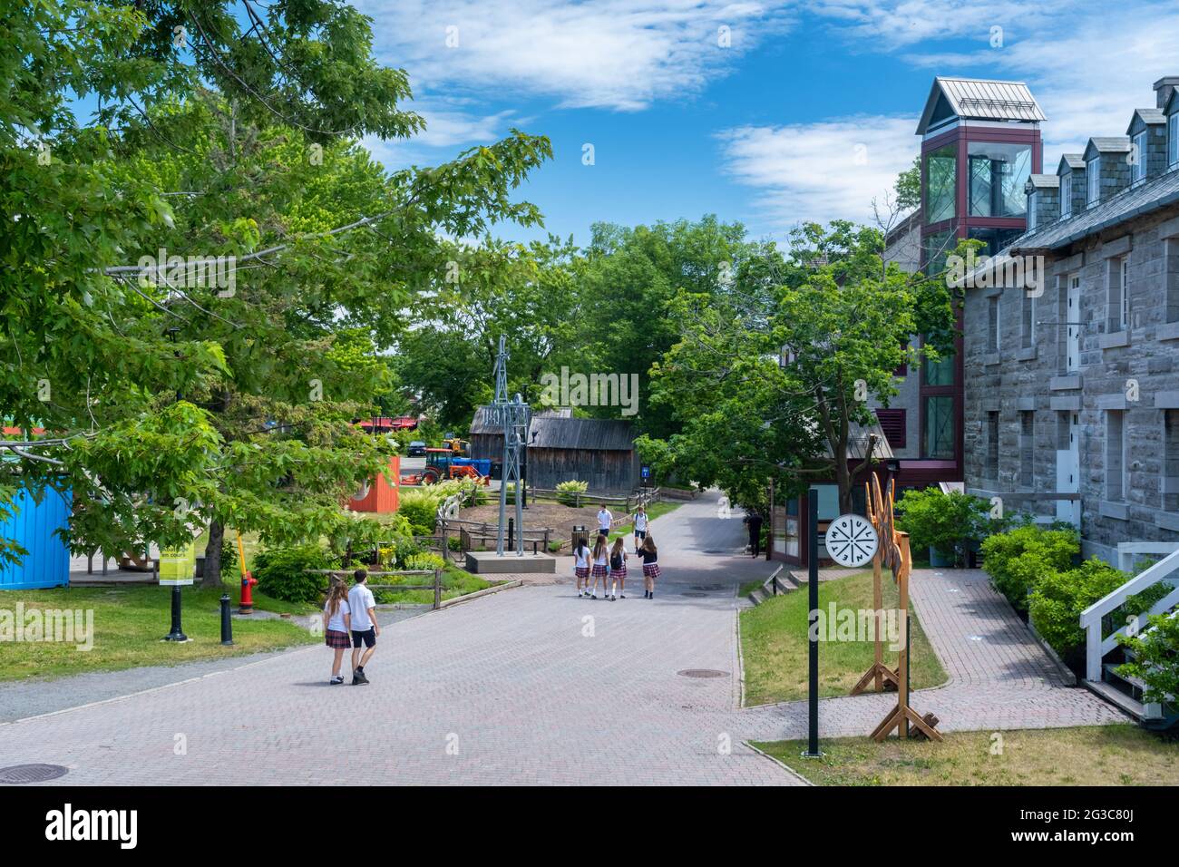 Terrebonne, Quebec, Canada 11 June 2021 IleDesMoulins park and