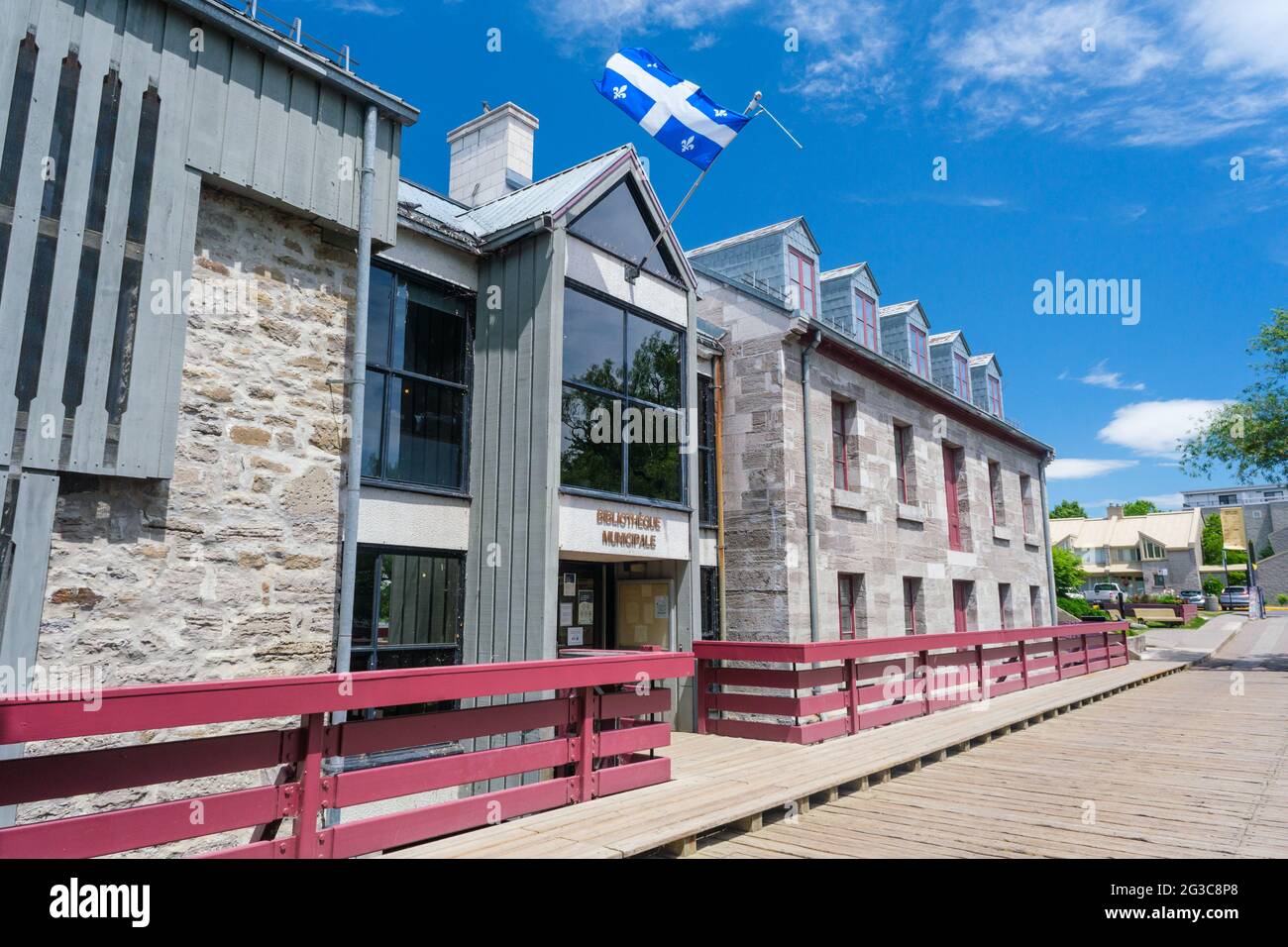 Terrebonne, Quebec, Canada 11 June 2021 Terrebonne Library on Île