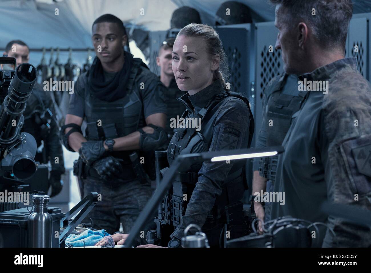 Keith Powers, Yvonne Strahovski, "The Tomorrow War" (2021) Credit