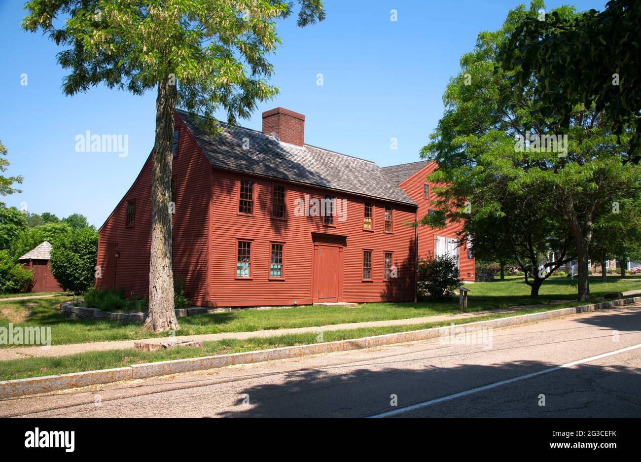 The Jefferds Tavern - Old York Museum Center - Old York Historical Society. York, Maine, USA Stock Photo