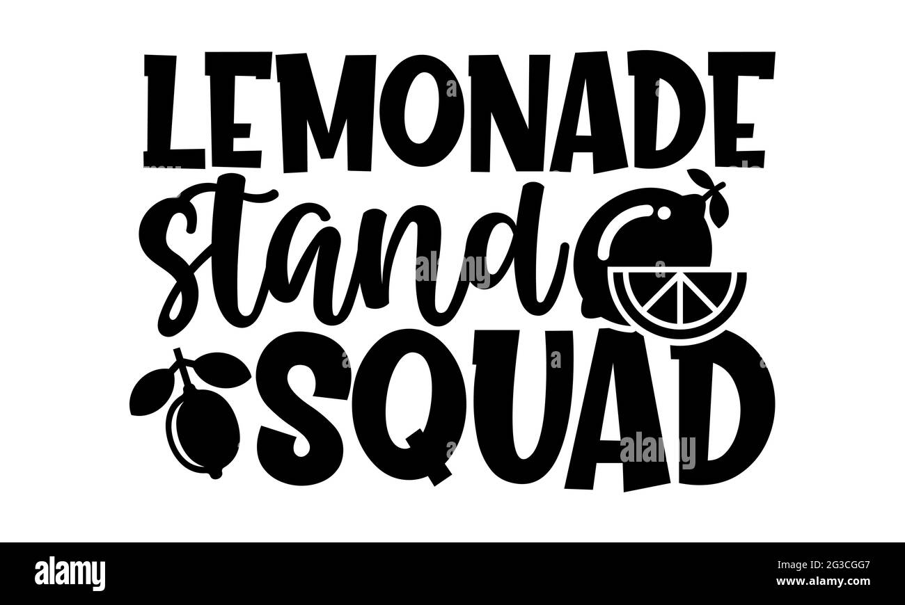 Lemonade stand squad Lemonade t shirts design, Hand drawn lettering