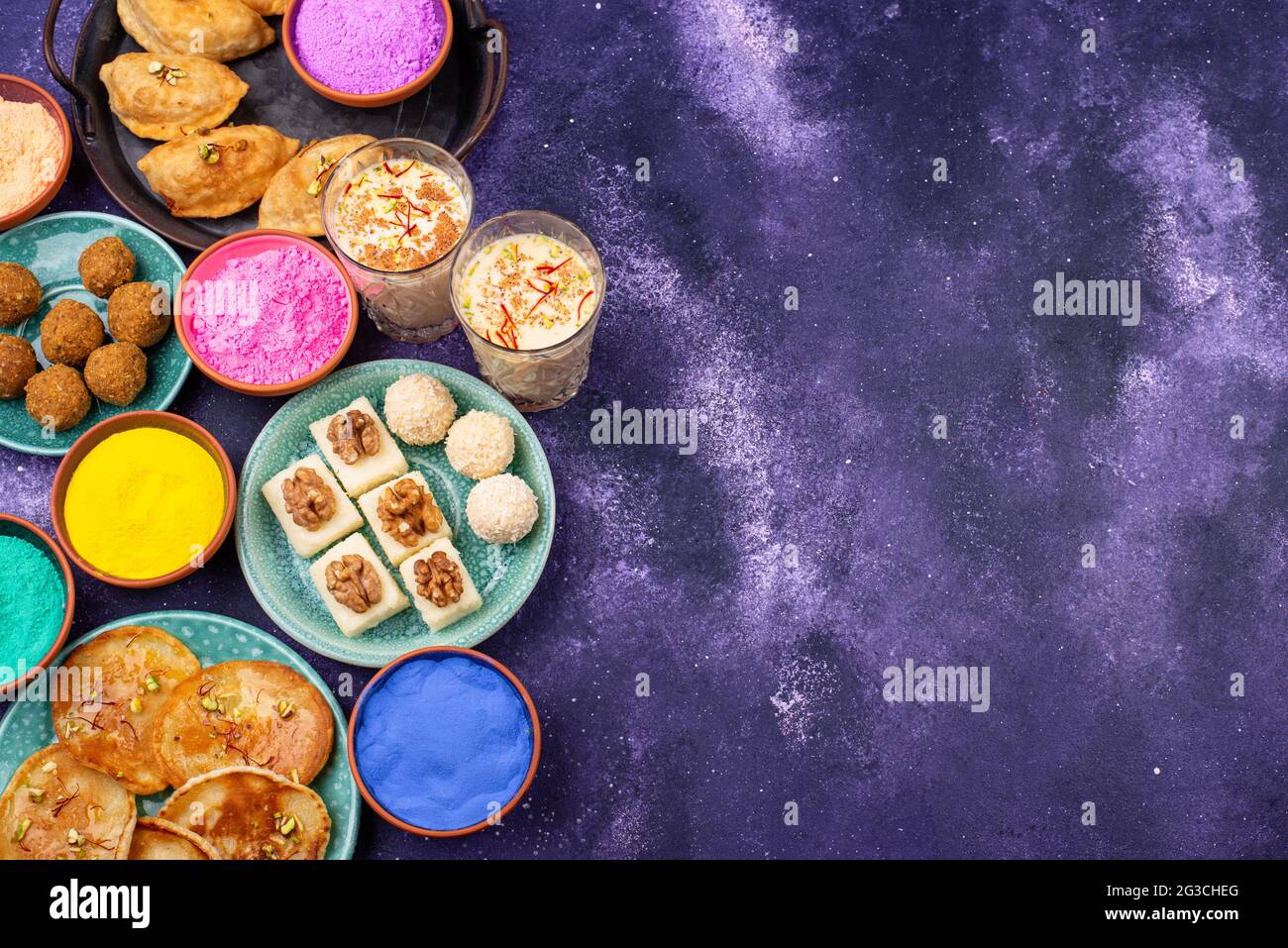 Traditional Indian Holi festival food Stock Photo Alamy