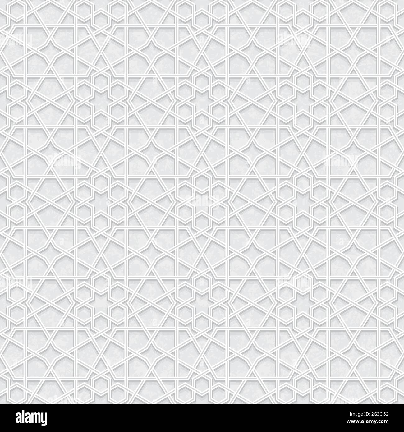 Seamless geometric pattern with light grey background, Vector Illustration Stock Vector