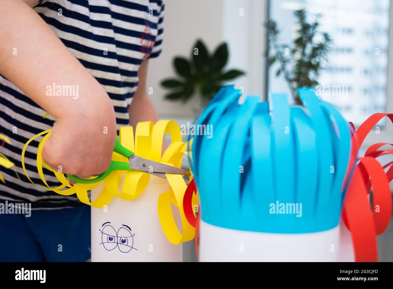 Boy child funny haircut hi-res stock photography and images - Alamy