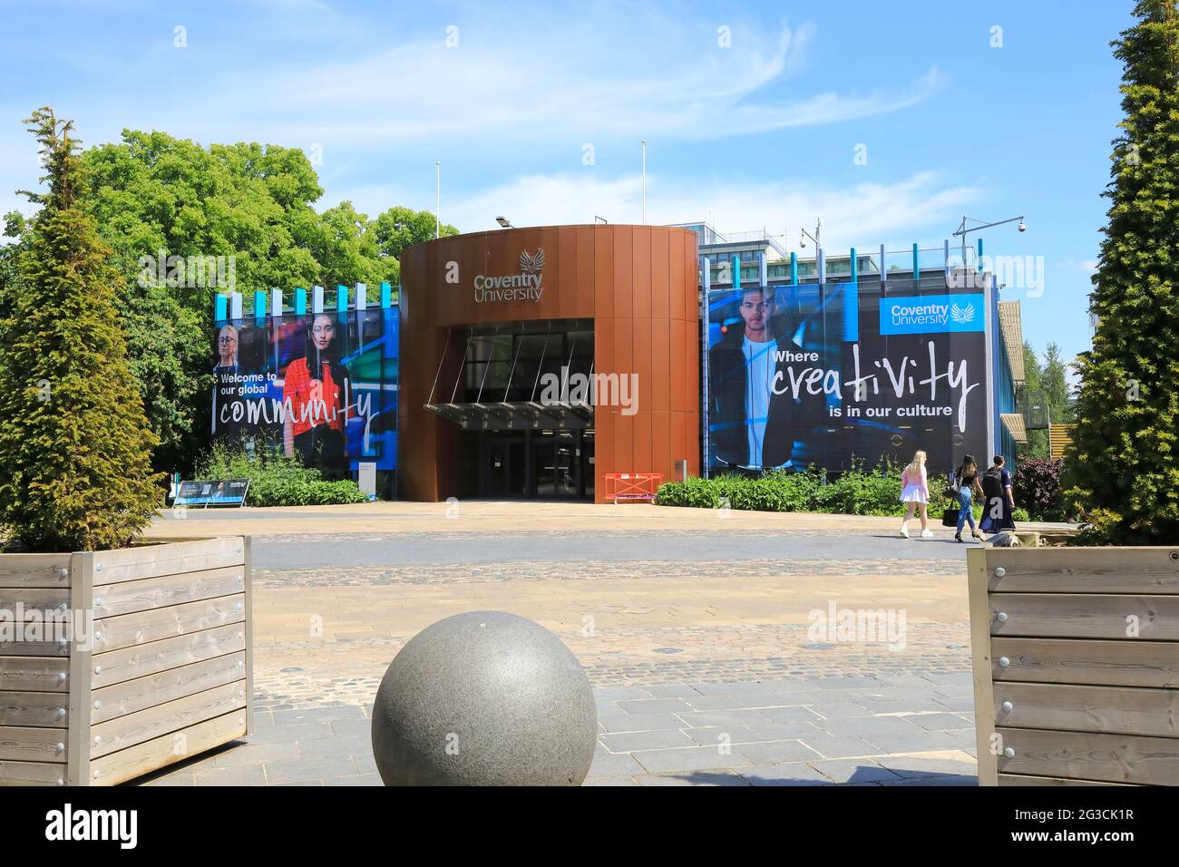 The Coventry University Alan Berry building on University Square in Coventry city centre, in Warwickshire, UK Stock Photo