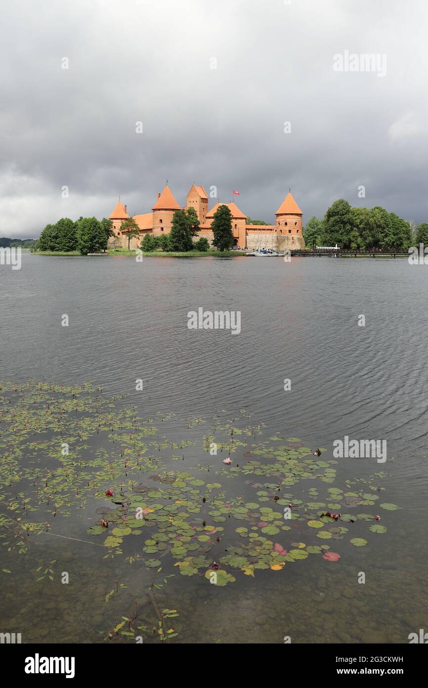 LITHUANIA, VILNIUS COUNTY, TRAKAI - JULY 03, 2018: Trakai Island Castle in Lithuania Stock Photo