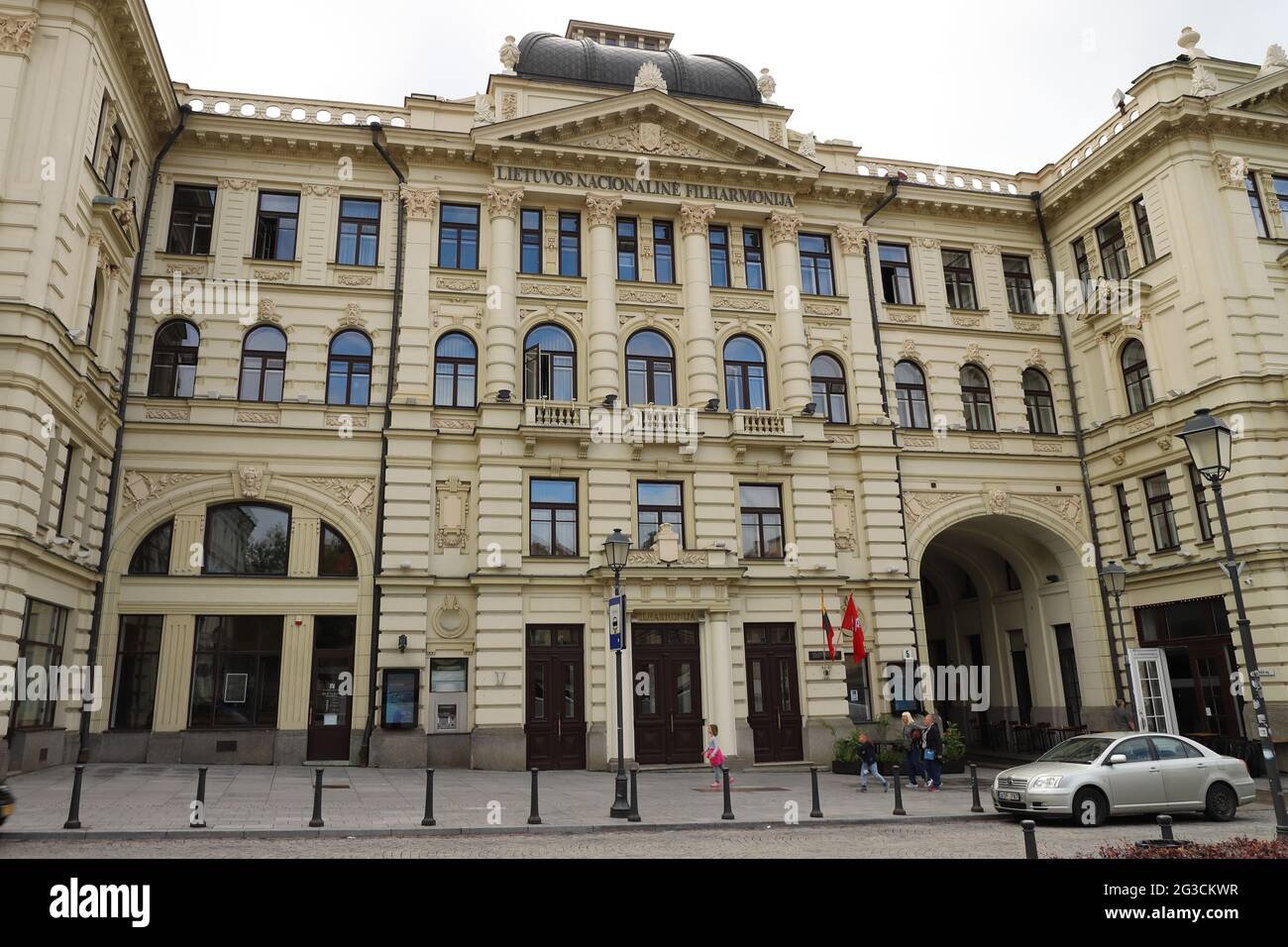 LITHUANIA, VILNIUS - JULY 03, 2018:  Headquarters of the Lithuanian National Philharmonic Society of Vilnius Stock Photo