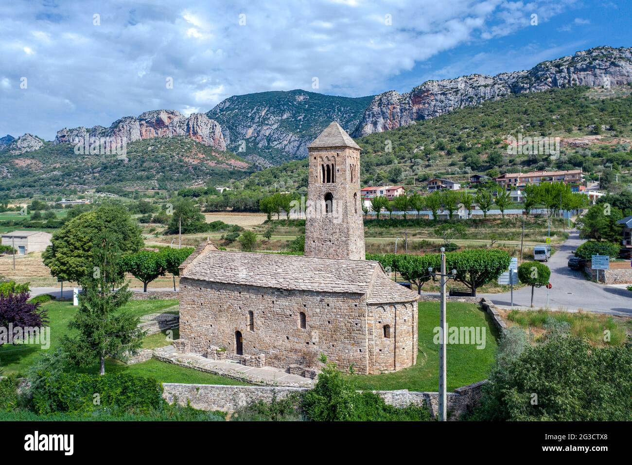 Hermitage of Sant Marc de Batlliu in Coll de Nargo, Catalonia Spain Stock Photo