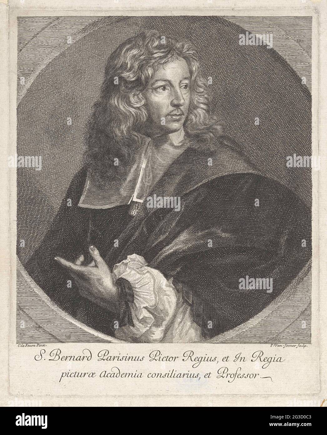 Portrait of Samuel Jacques Bernard. Portrait of the French painter and ...